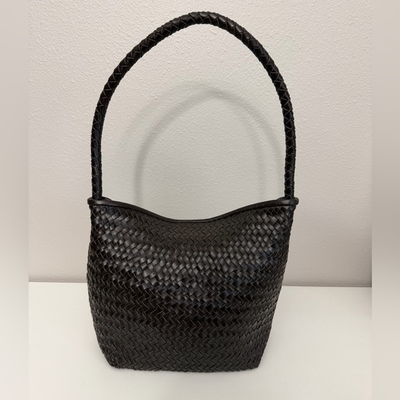 Madewell Dark Brown Woven Shoulder Bag - Picture 2 of 6